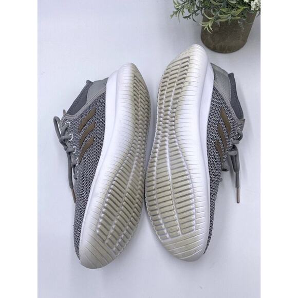 Adidas Cloudfoam QT FLEX Running Shoes Gray White Women's size 8.5 DA9835 - Picture 9 of 11